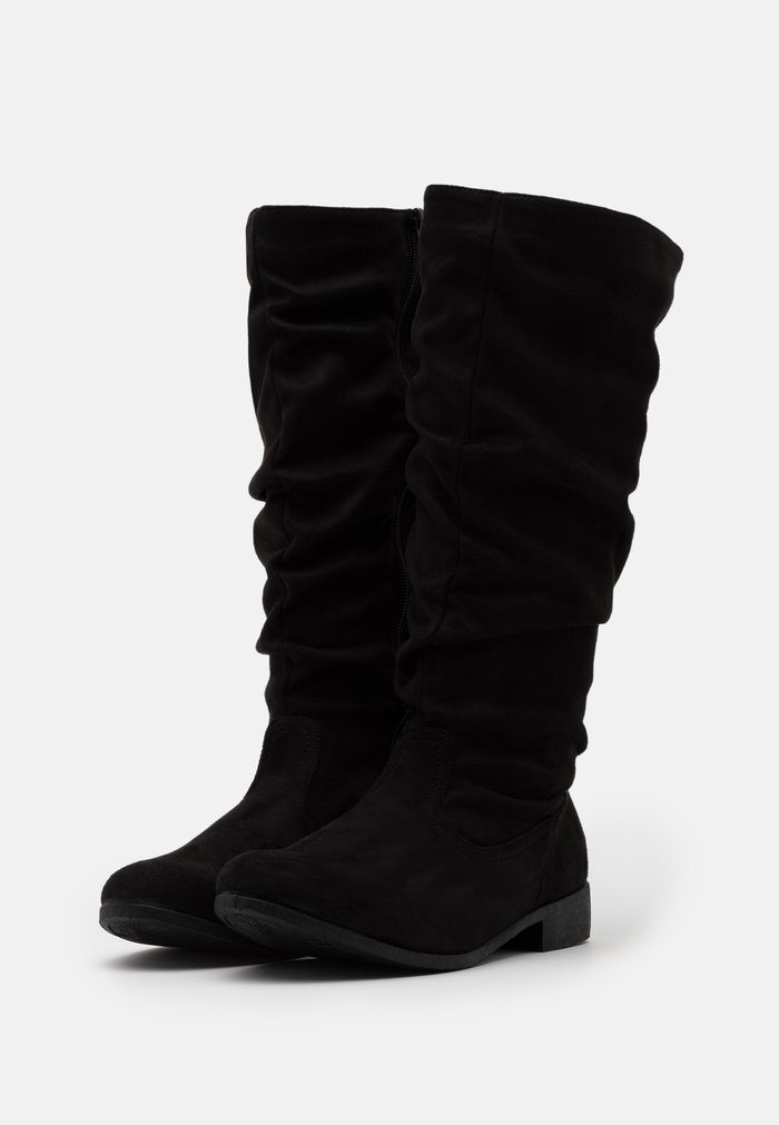 Bottes Anna Field Plates Zip UP Noir Femme | YGA-4314574